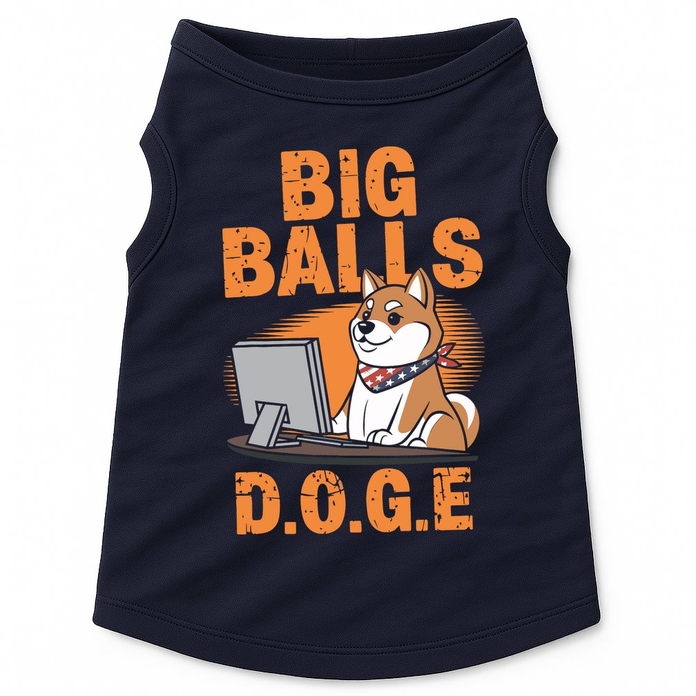 Big Balls D.O.G.E Doge Funny Doggie Tank