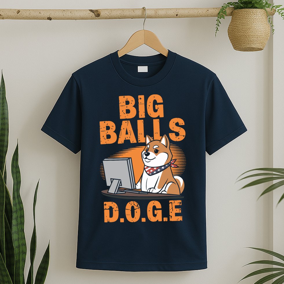 Big Balls D.O.G.E Doge Funny T-Shirt