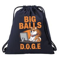 Big Balls D.O.G.E Doge Funny Drawstring Bag