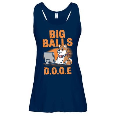 Big Balls D.O.G.E Doge Funny Ladies Essential Flowy Tank