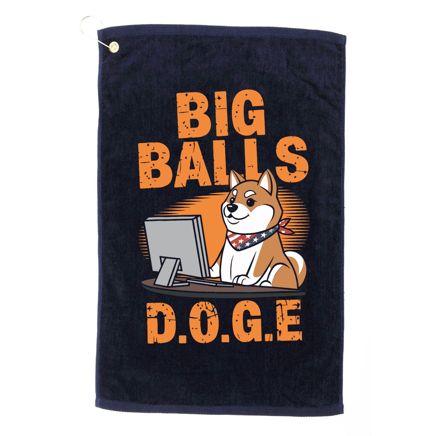 Big Balls D.O.G.E Doge Funny Golf Towel