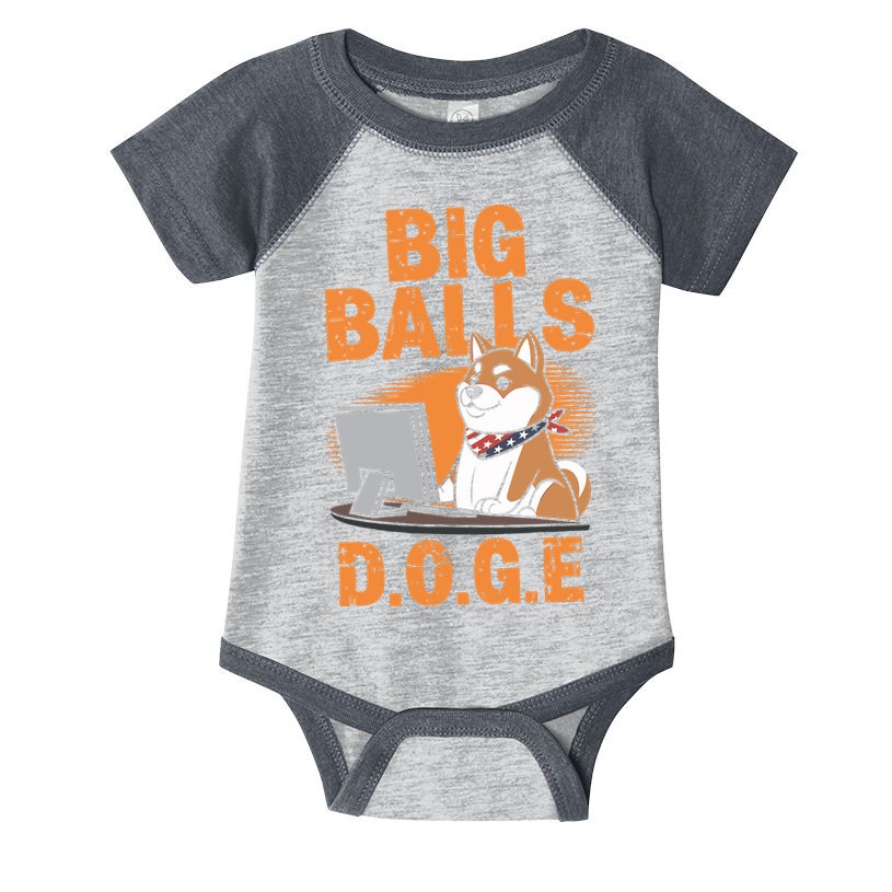 Big Balls D.O.G.E Doge Funny Infant Baby Jersey Bodysuit