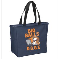 Big Balls D.O.G.E Doge Funny Zip Tote Bag