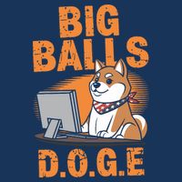 Big Balls D.O.G.E Doge Funny Zip Tote Bag