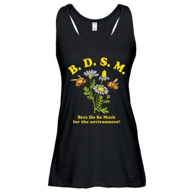 BDSM Bees Do So Much For The Environment Ladies Essential Flowy Tank