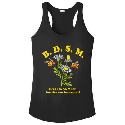 BDSM Bees Do So Much For The Environment Ladies PosiCharge Competitor Racerback Tank