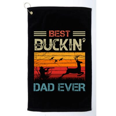 Best Buckin Dad Ever Deer Hunters Christmas Dad Funny Gift Golf Towel