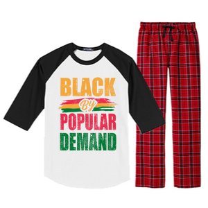 Black By Ded Popular Africanamerican History Proud Month Cute Gift Raglan Sleeve Pajama Set