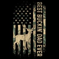 Best Buckin Dad Ever American Flag FatherS Day Cute Gift Mug