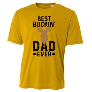 Best Buckin Dad Ever Deer Hunting Funny Deer Hunter Gift Cooling Performance Crew T-Shirt