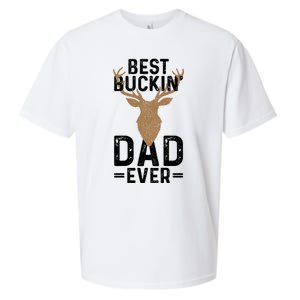 Best Buckin Dad Ever Deer Hunting Funny Deer Hunter Gift Sueded Cloud Jersey T-Shirt