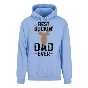 Best Buckin Dad Ever Deer Hunting Funny Deer Hunter Gift Unisex Surf Hoodie