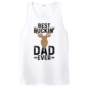 Best Buckin Dad Ever Deer Hunting Funny Deer Hunter Gift PosiCharge Competitor Tank