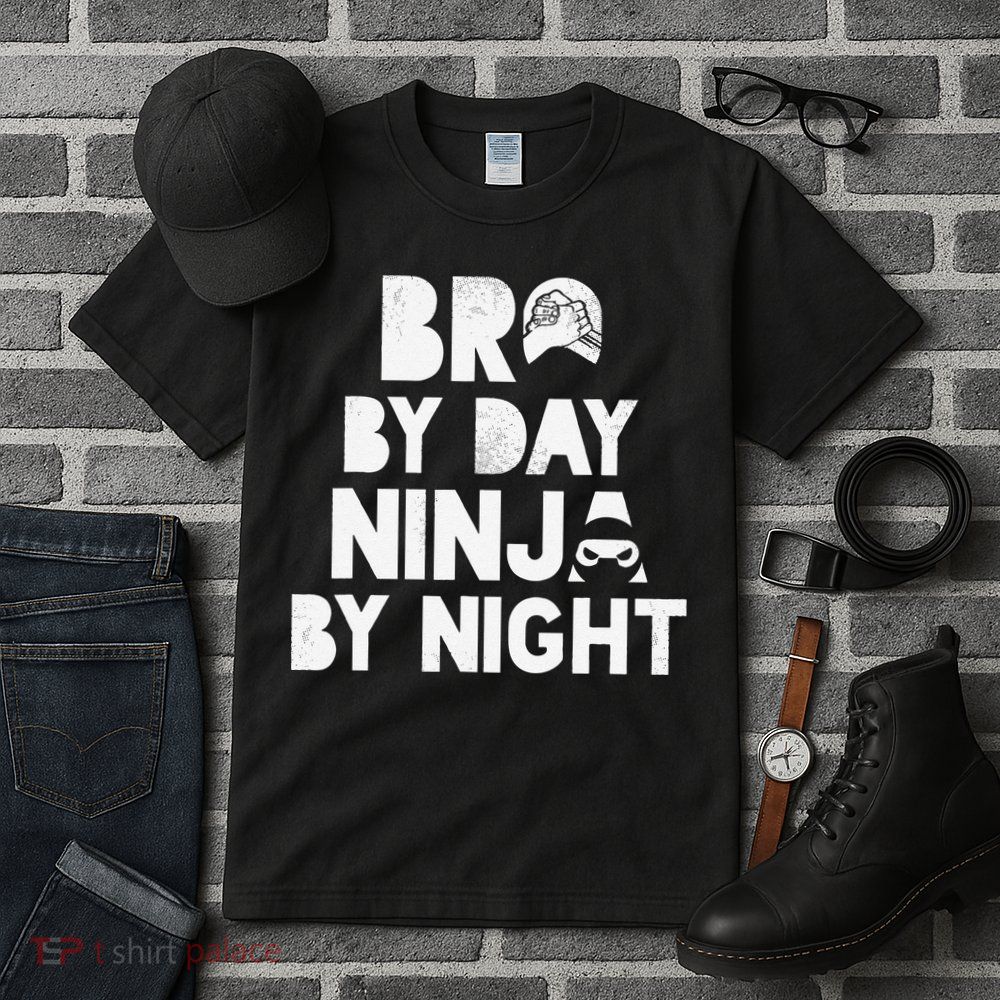 Bro By Day, Ninja By Night! Big & Little Brother Gift Tee Tall T-Shirt