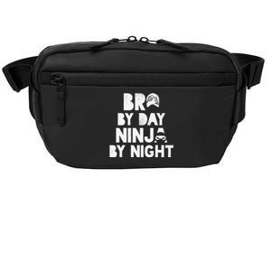 Bro By Day, Ninja By Night! Big & Little Brother Gift Tee Crossbody Pack