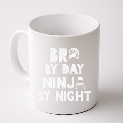 Bro By Day, Ninja By Night! Big & Little Brother Gift Tee Coffee Mug