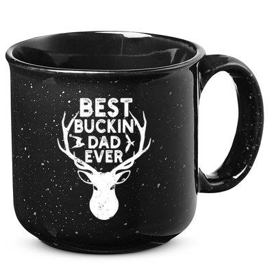 Best Buckin Dad Ever Fathers Day Deer Hunters Hunting Gift 15oz Campfire Ceramic Mug