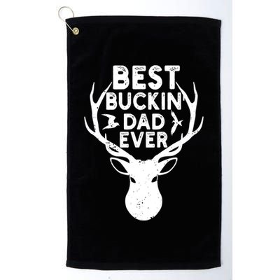 Best Buckin Dad Ever Fathers Day Deer Hunters Hunting Gift Golf Towel