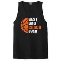 Best Basketball Dad Coach Ever Fathers Day Retro Bball Coach PosiCharge Competitor Tank