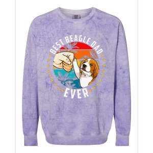 Best Beagle Dad Ever Colorblast Crewneck Sweatshirt