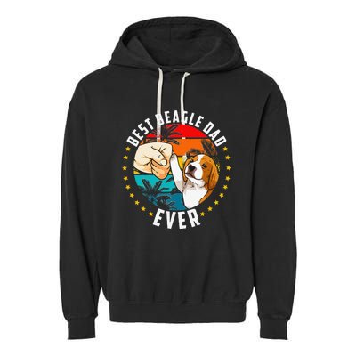 Best Beagle Dad Ever Garment-Dyed Fleece Hoodie