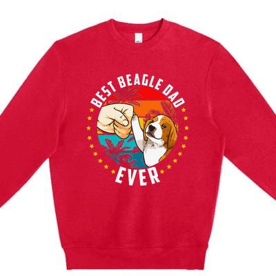 Best Beagle Dad Ever Premium Crewneck Sweatshirt