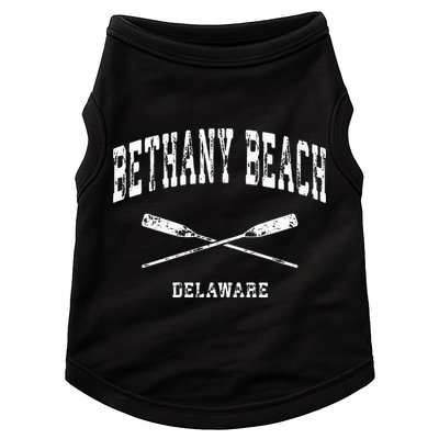 Bethany Beach Delaware Vintage Nautical Crossed Oars Doggie Tank