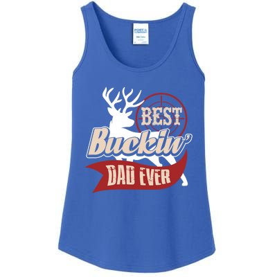 Best Buckin Dad Ever Hunting Gift Fathers Day Gift Idea Gift Ladies Essential Tank