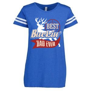 Best Buckin Dad Ever Hunting Gift Fathers Day Gift Idea Gift Enza Ladies Jersey Football T-Shirt