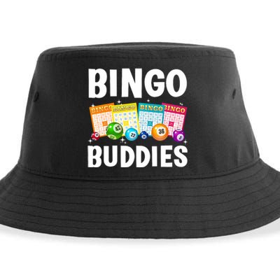 Bingo Buddies Design For Bingo Lover Bingo Player Sustainable Bucket Hat