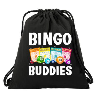 Bingo Buddies Design For Bingo Lover Bingo Player Drawstring Bag