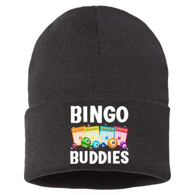 Bingo Buddies Design For Bingo Lover Bingo Player Sustainable Knit Beanie