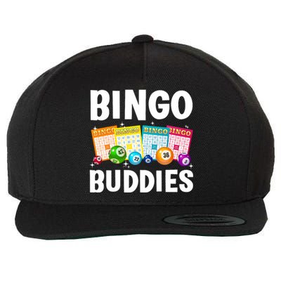 Bingo Buddies Design For Bingo Lover Bingo Player Wool Snapback Cap