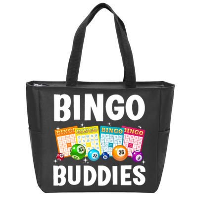 Bingo Buddies Design For Bingo Lover Bingo Player Zip Tote Bag