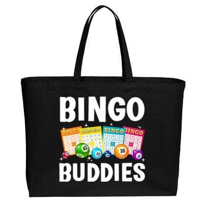 Bingo Buddies Design For Bingo Lover Bingo Player Cotton Canvas Jumbo Tote