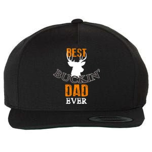 Best Buckin Dad Ever Gift Wool Snapback Cap