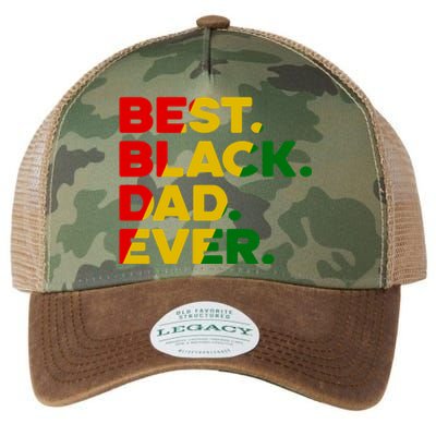 Best Black Dad Ever Gift Legacy Tie Dye Trucker Hat