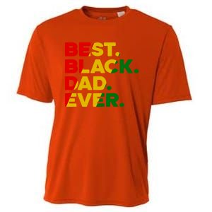 Best Black Dad Ever Gift Cooling Performance Crew T-Shirt