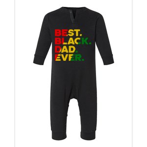 Best Black Dad Ever Gift Infant Fleece One Piece