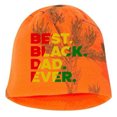 Best Black Dad Ever Gift Kati - Camo Knit Beanie