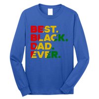 Best Black Dad Ever Gift Long Sleeve Shirt