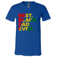 Best Black Dad Ever Gift V-Neck T-Shirt