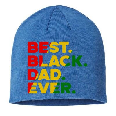 Best Black Dad Ever Gift Sustainable Beanie