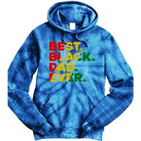 Best Black Dad Ever Gift Tie Dye Hoodie