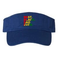 Best Black Dad Ever Gift Valucap Bio-Washed Visor