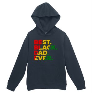 Best Black Dad Ever Gift Urban Pullover Hoodie