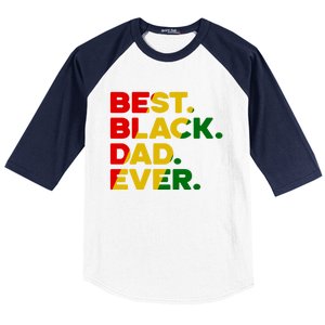 Best Black Dad Ever Gift Baseball Sleeve Shirt