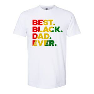 Best Black Dad Ever Gift Softstyle CVC T-Shirt