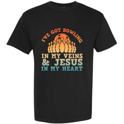 Best Bowling Design For Women Jesus Christian Bowling Garment-Dyed Heavyweight T-Shirt