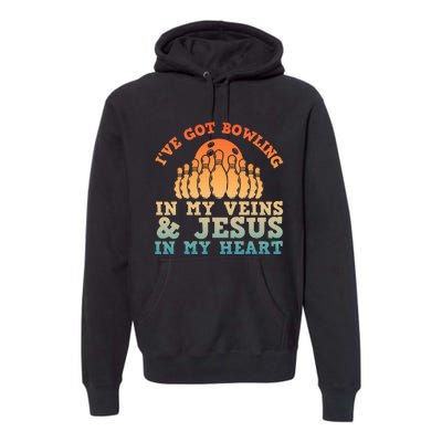 Best Bowling Design For Women Jesus Christian Bowling Premium Hoodie